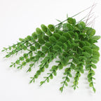 12pcs Simulation greenery plastic home eucalyptus props plants artificial flowers