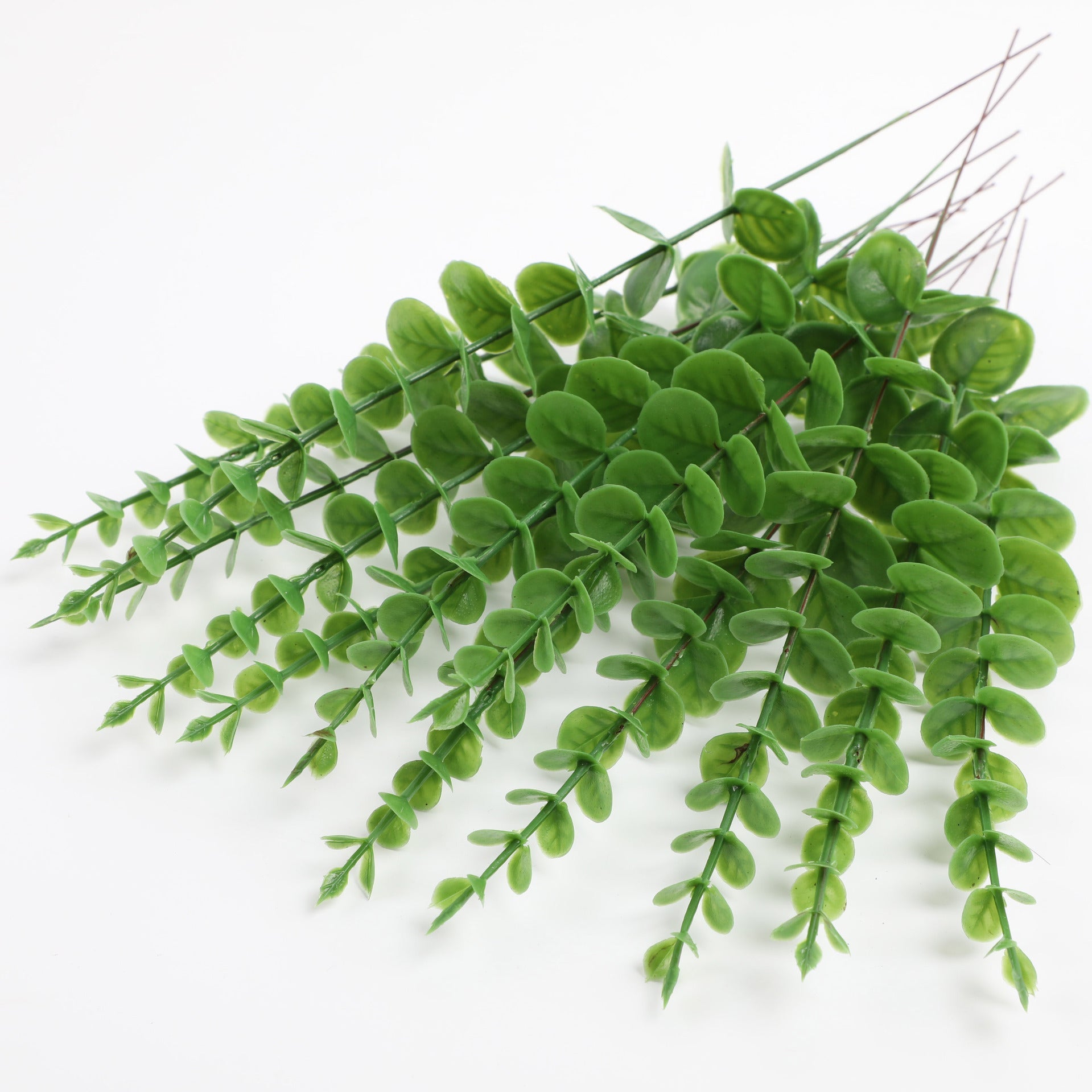 12pcs Simulation greenery plastic home eucalyptus props plants artificial flowers