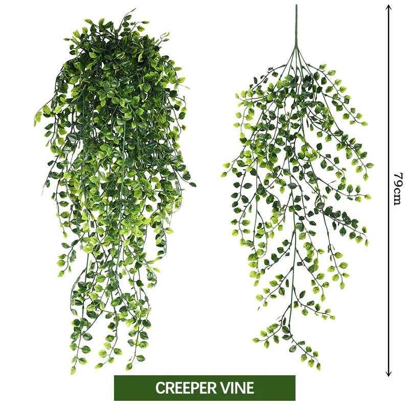 Artificial Plants Persian Grass Wall Hanging Green Plants Decoration 79cm Home Wedding Garden Decoration Fake Plant Rattan Vines