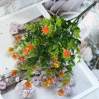 1pcs Simulation flowers plants simulation greenery Eucalyptus bouquet flowers outdoor garden arrangement rose