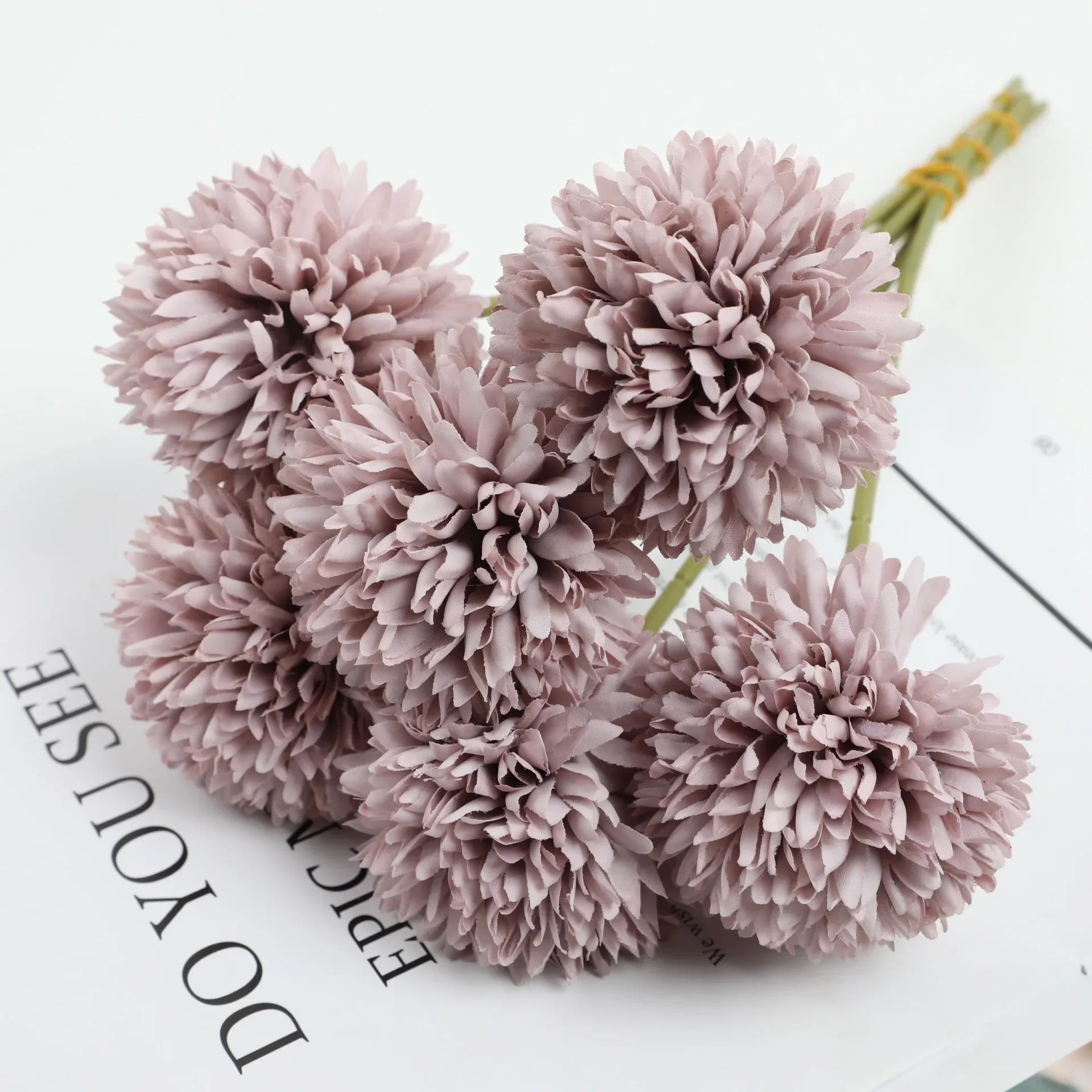 5pcs Artificial Hydrangea Flowers Bouquet for Home Flower Arrangement Decoration Wedding Table Christmas Decoration Dandelion
