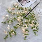38IN Orange Jasmine Artificial Flowers for Home Decor Table Centerpiece and Office Desk Decoration