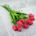 10pcs Artificial Flowers Simulation tulips artificial flowers silk flowers home