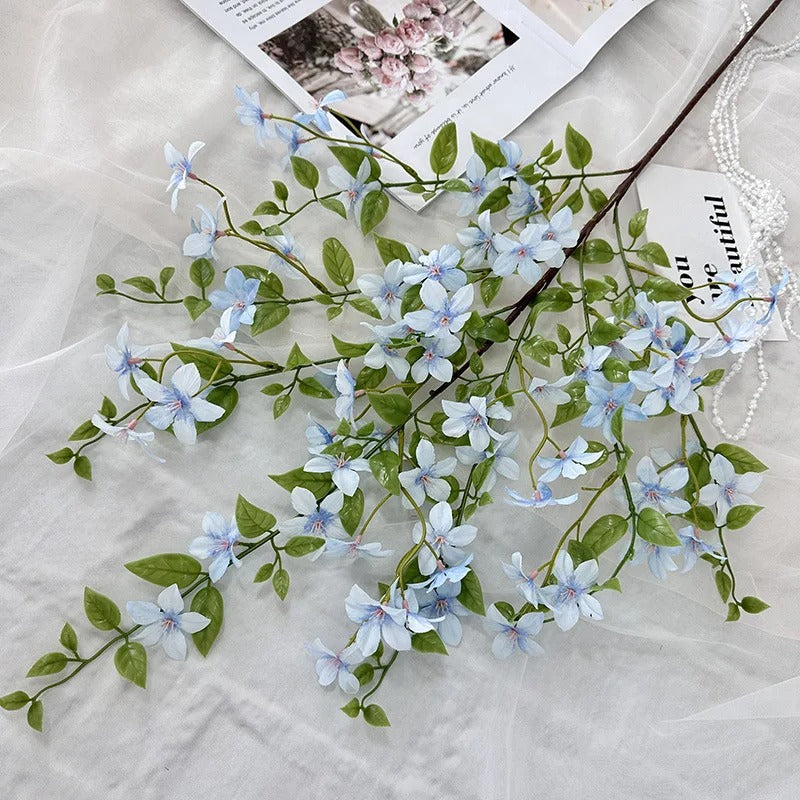 38IN Orange Jasmine Artificial Flowers for Home Decor Table Centerpiece and Office Desk Decoration