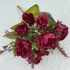 1pcs Artificial Flowers Wedding bouquet peony hand held silk flower arrangement