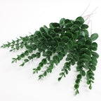 12pcs Simulation greenery plastic home eucalyptus props plants artificial flowers